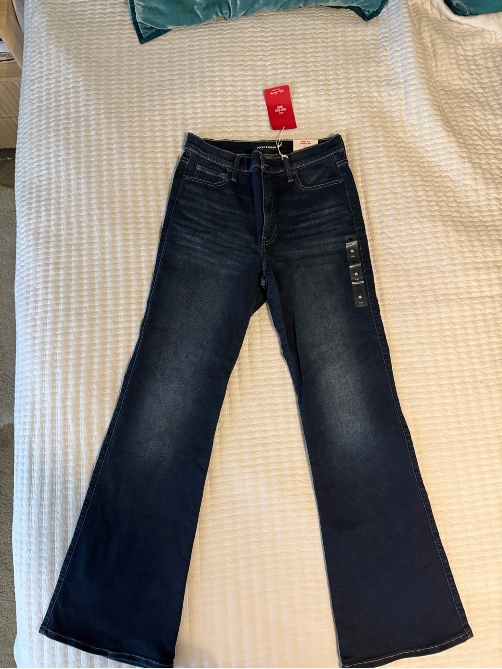 Lucky Brand Dark Indigo Wide Leg Jeans